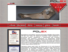 Tablet Screenshot of polexmachining.pl
